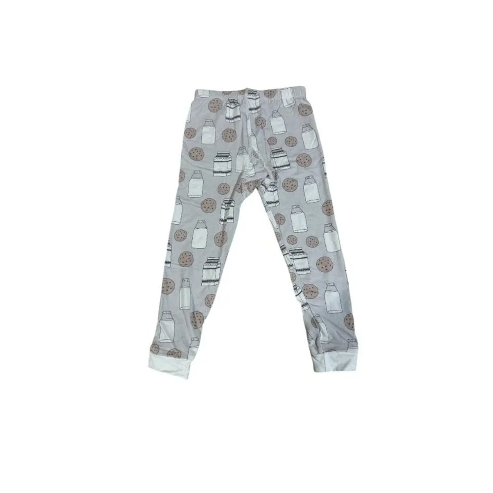 Sweet Bamboo Pajamas Milk And Cookies Grey Size 2 Years